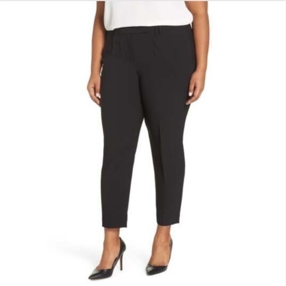 Sejour Back Career Pant Tab Front Ankle Pants C11